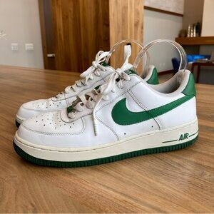 Nike Air Force XXV Men's 1 '07 Players Green on White, Size 8